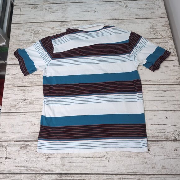 Vintage Oakley Striped Polo T Shirt Made in Thailand Size Men Medium - Picture 6 of 6
